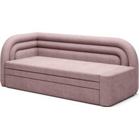 RÉCAMIERE Teddystoff Rosa  - Schwarz/Rosa, Design, Kunststoff/Textil (86/80/223cm) - MID.YOU