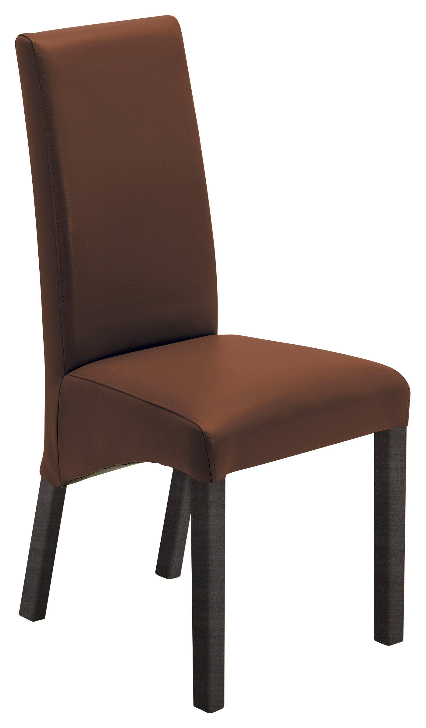 STUHL  in Lederlook Textil  - Kastanienfarben/Buche Kolonial, KONVENTIONELL, Holz/Textil (47/102/57cm) - Carryhome