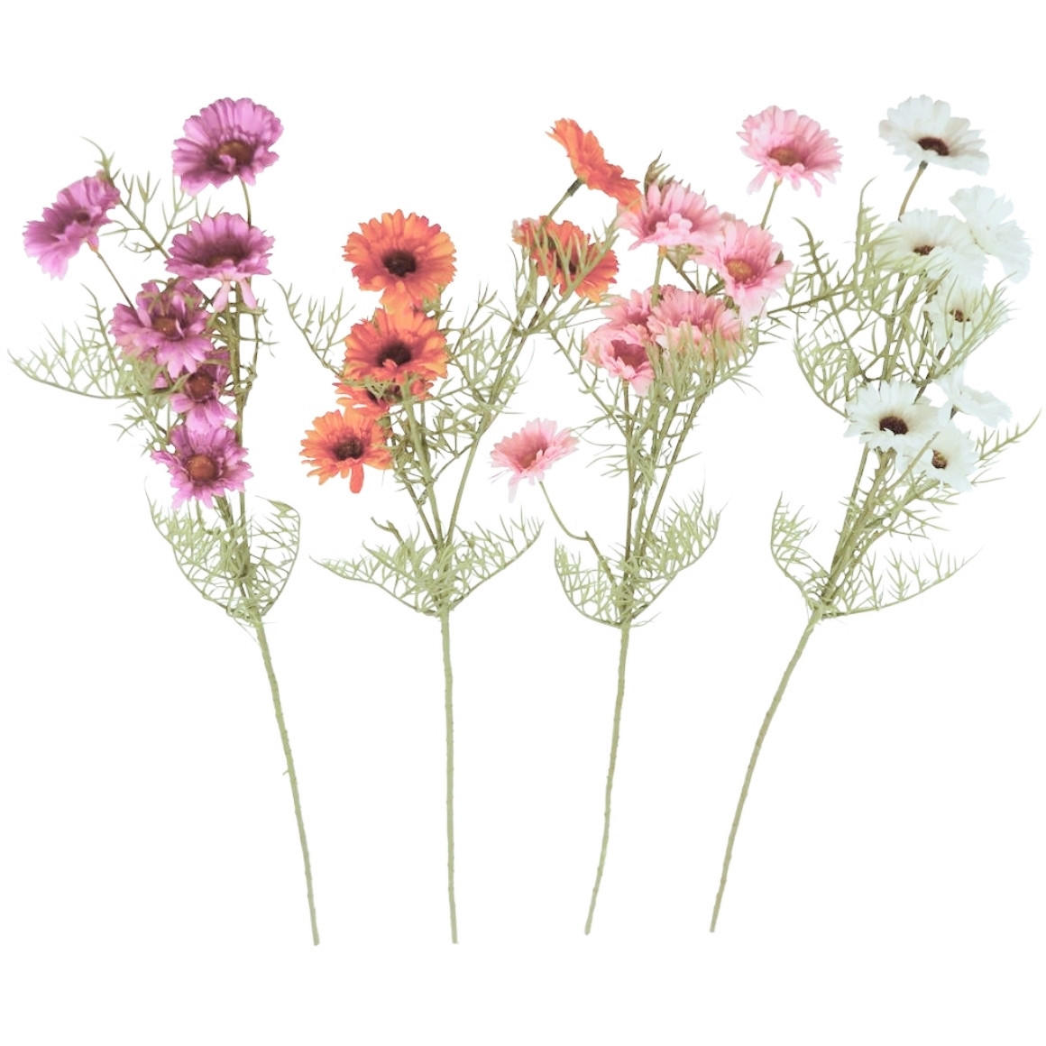 CVIJET UMJETNI  - pink/bijela, Basics, plastika (15/15/74cm)