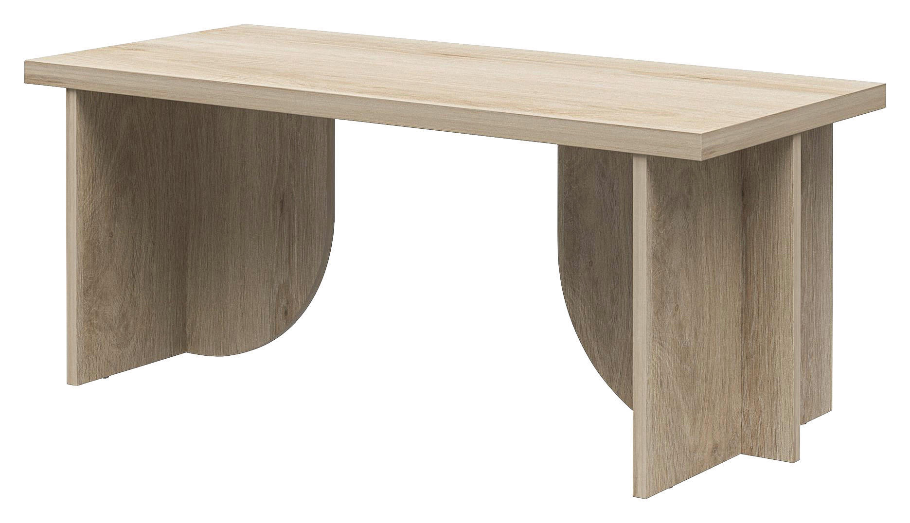 COUCHTISCH Voler 106/43/48 cm rechteckig Eichefarben  - Eichefarben, Design, Holzwerkstoff (106/43/48cm) - MID.YOU
