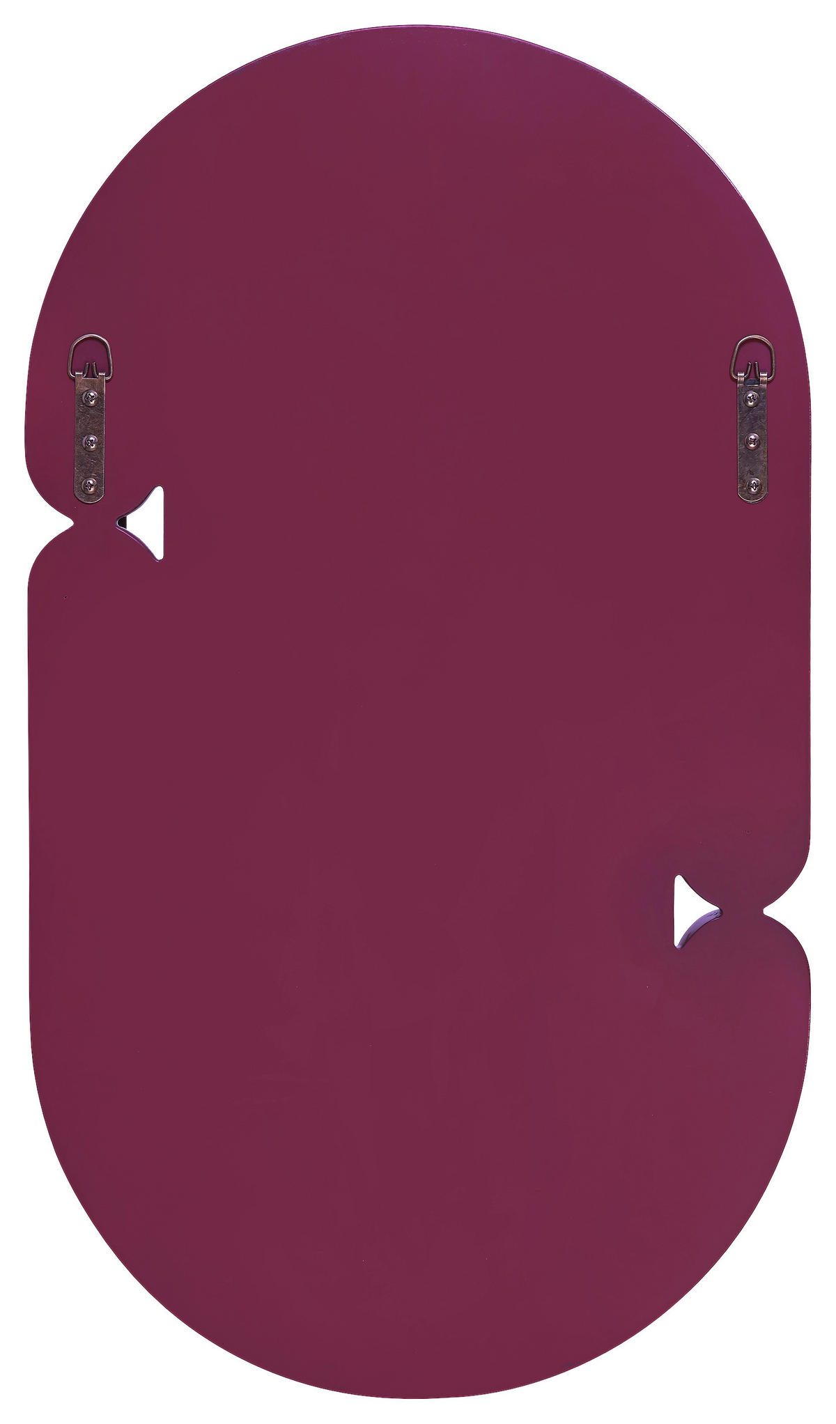 WANDSPIEGEL 40/70/4,2 cm    in oval  - Bordeaux, Basics, Glas/Holzwerkstoff (40/70/4,2cm) - MID.YOU