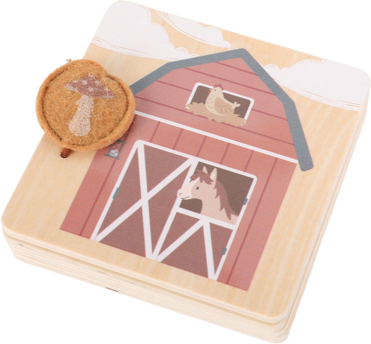 BUCH  - Multicolor, Trend, Holzwerkstoff (10/10/1,9cm) - Avelia