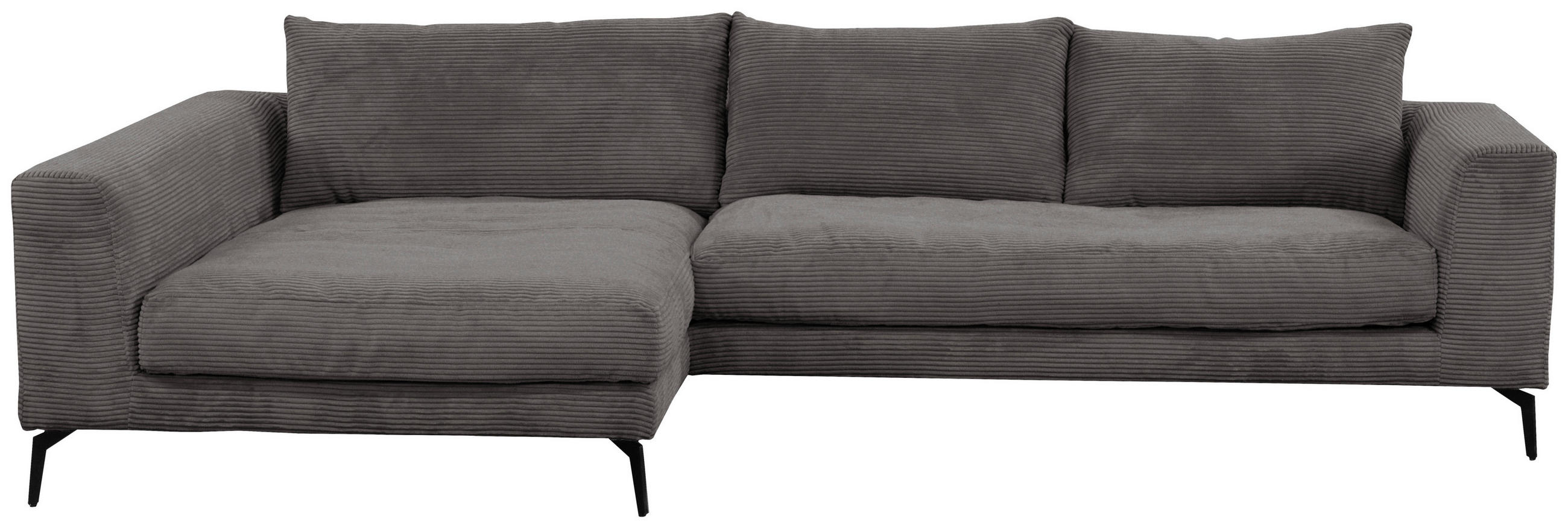 Thumbnail - Livetastic Ecksofa, Grau, Textil, 3-Sitzer, Füllung: Schaumstoff,Silikon, Ottomane links, L-Form, 313x172 cm, Made in EU...