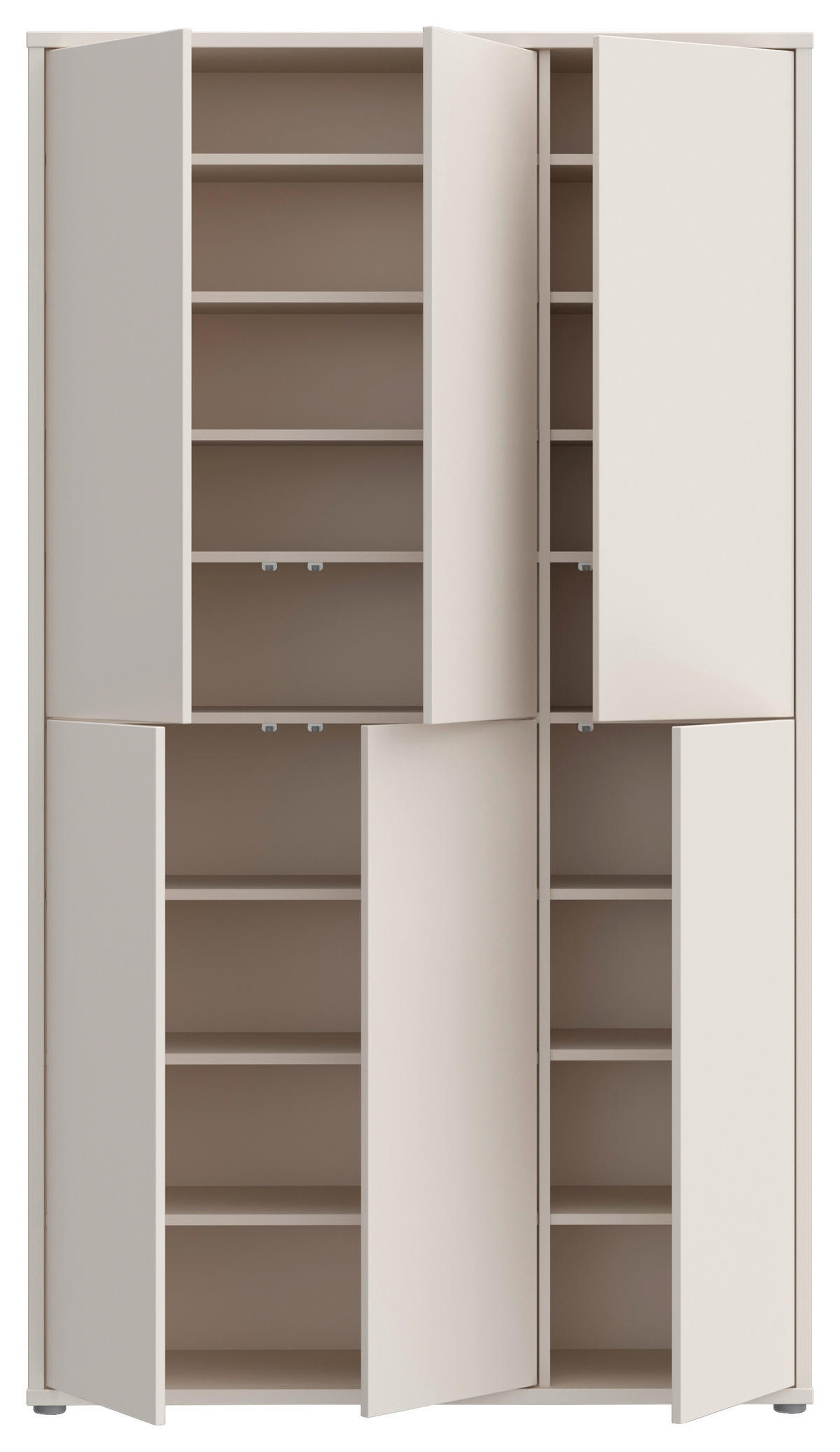 SCHUHSCHRANK Sandfarben  - Sandfarben/Grau, Basics, Holzwerkstoff/Kunststoff (109,2/191,9/34,9cm) - Xora