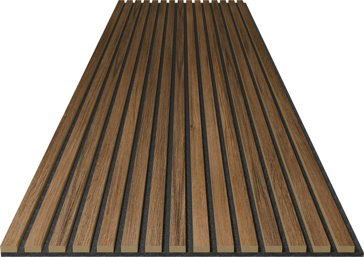 AKUSTICKÝ PANEL 60/250/2.1 cm  - farba duba, Konventionell, drevo/plast (60/250/2.1cm)