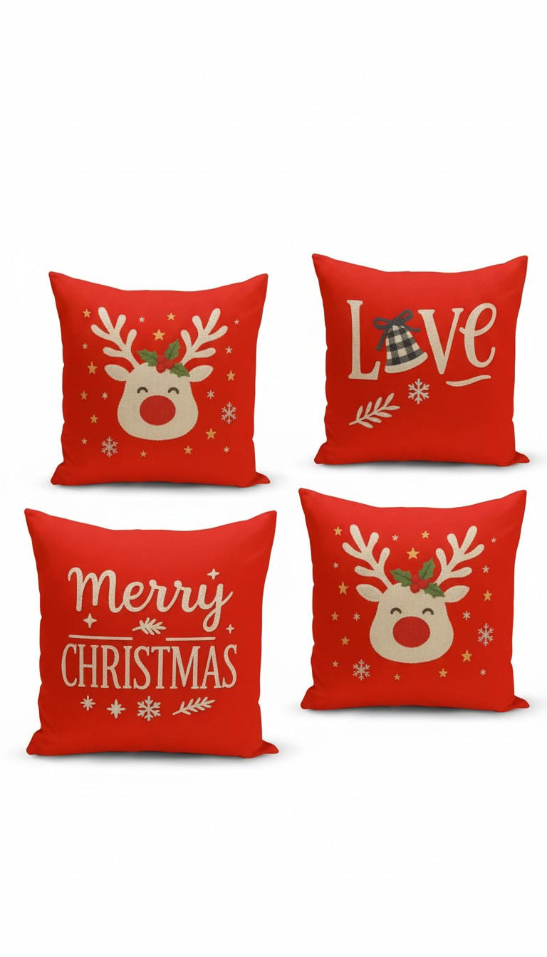 KISSENBEZUG-SET 43/43 cm  - Multicolor, Basics, Textil (43/43cm) - X-Mas