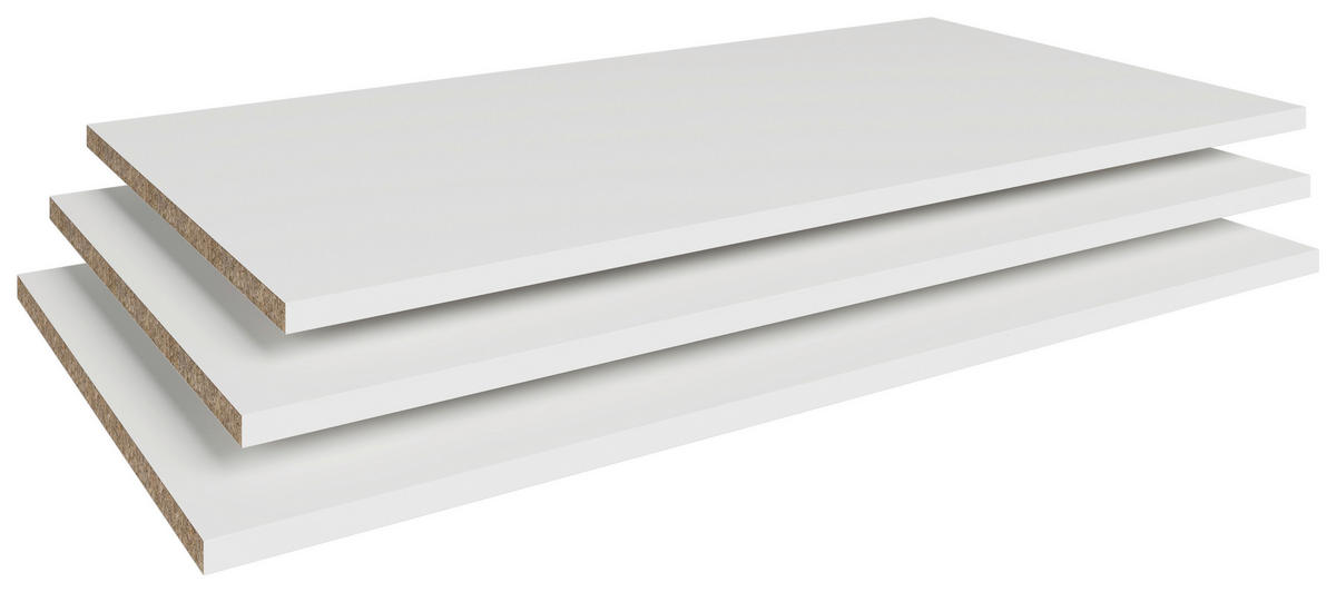 EINLEGEBODENSET 87/1,5/46 cm  - Weiss, Konventionell, Holzwerkstoff (87/1,5/46cm) - MID.YOU