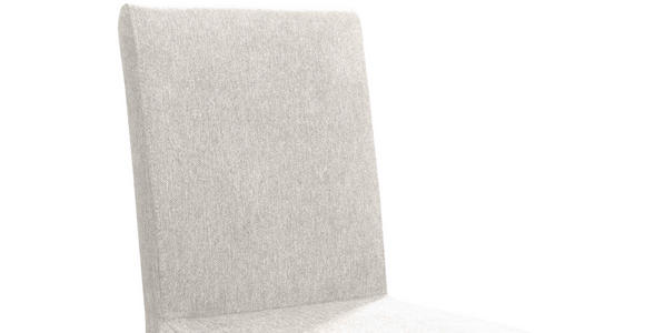 STUHL Webstoff Eichefarben, Hellgrau Eiche vollmassiv  - Eichefarben/Hellgrau, KONVENTIONELL, Holz/Textil (47/94/59cm) - Linea Natura