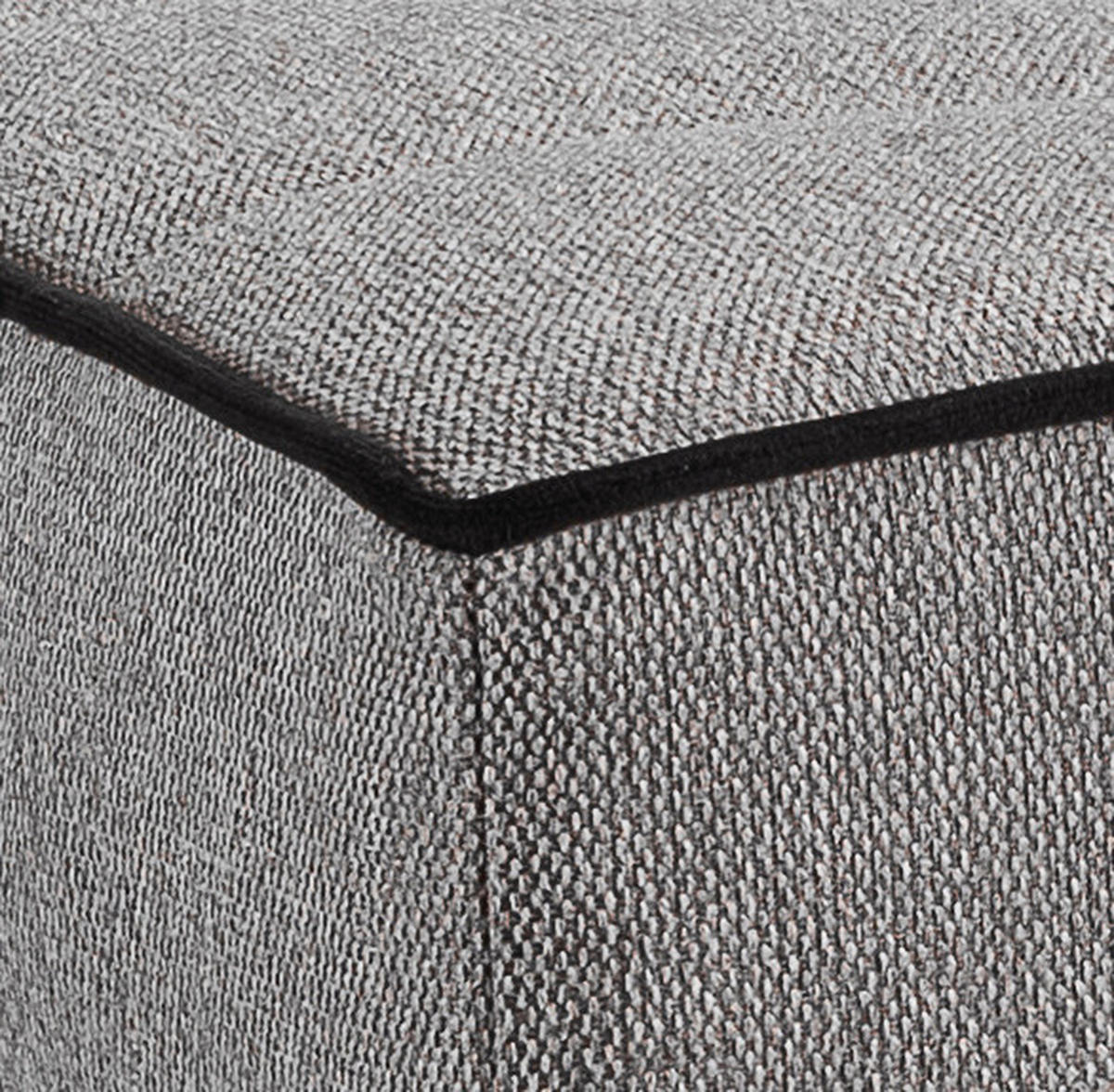 SCHLAFSOFA BONO  mit Liegefunktion Struktur Hellgrau  - Hellbraun/Hellgrau, Basics, Holz/Textil (199/91/91cm) - MID.YOU