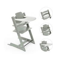 HOCHSTUHL-SET Tripp Trapp Bundles  - Salbeigrün, Basics, Holz (83/65/46cm) - Stokke
