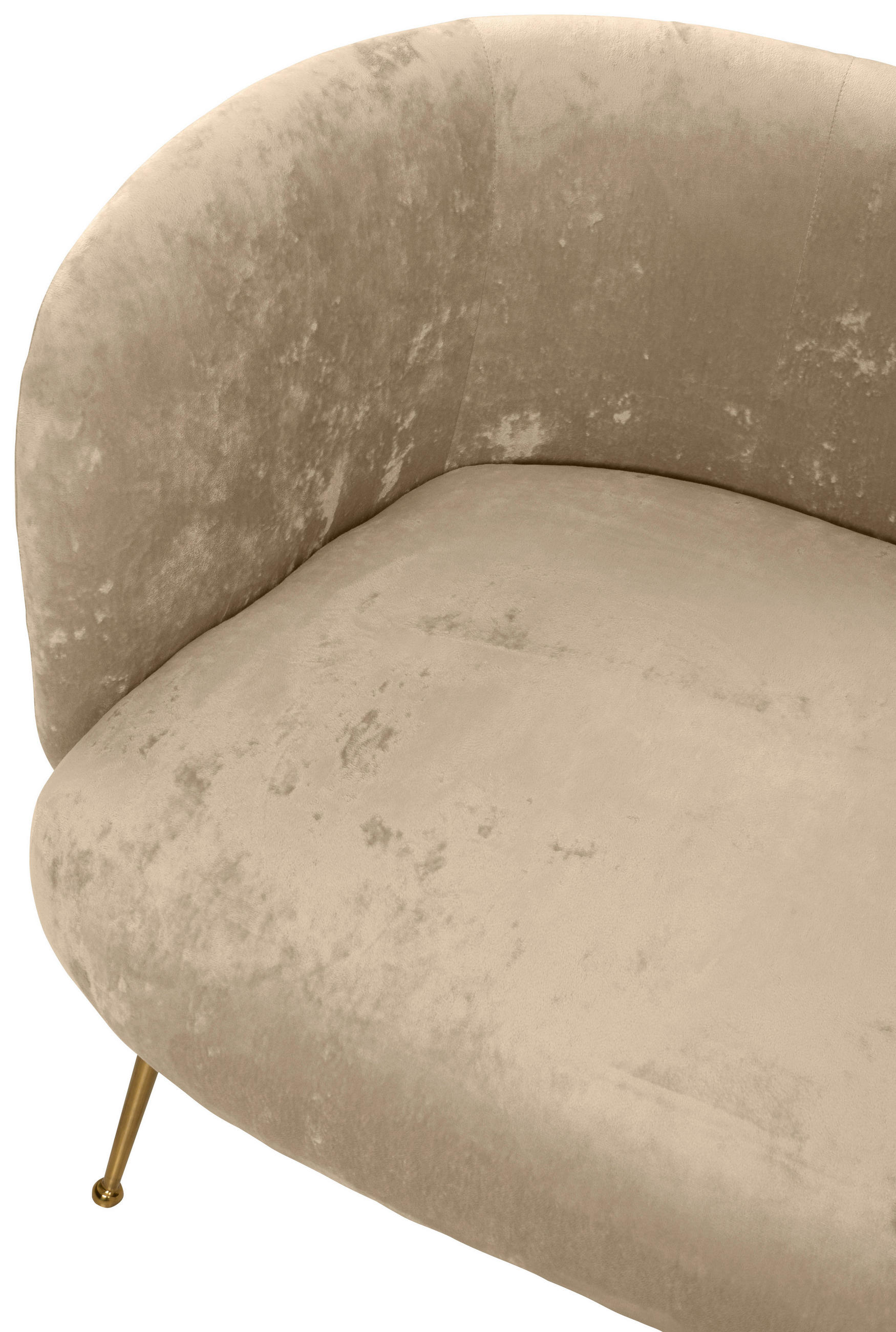 Thumbnail - Mid.you 2-Sitzer-Sofa, Beige, Textil, 126x77x70 cm, Made in EU, Wohnzimmer, Sofas & Couches, Sofas, 2-Sitzer Sofas