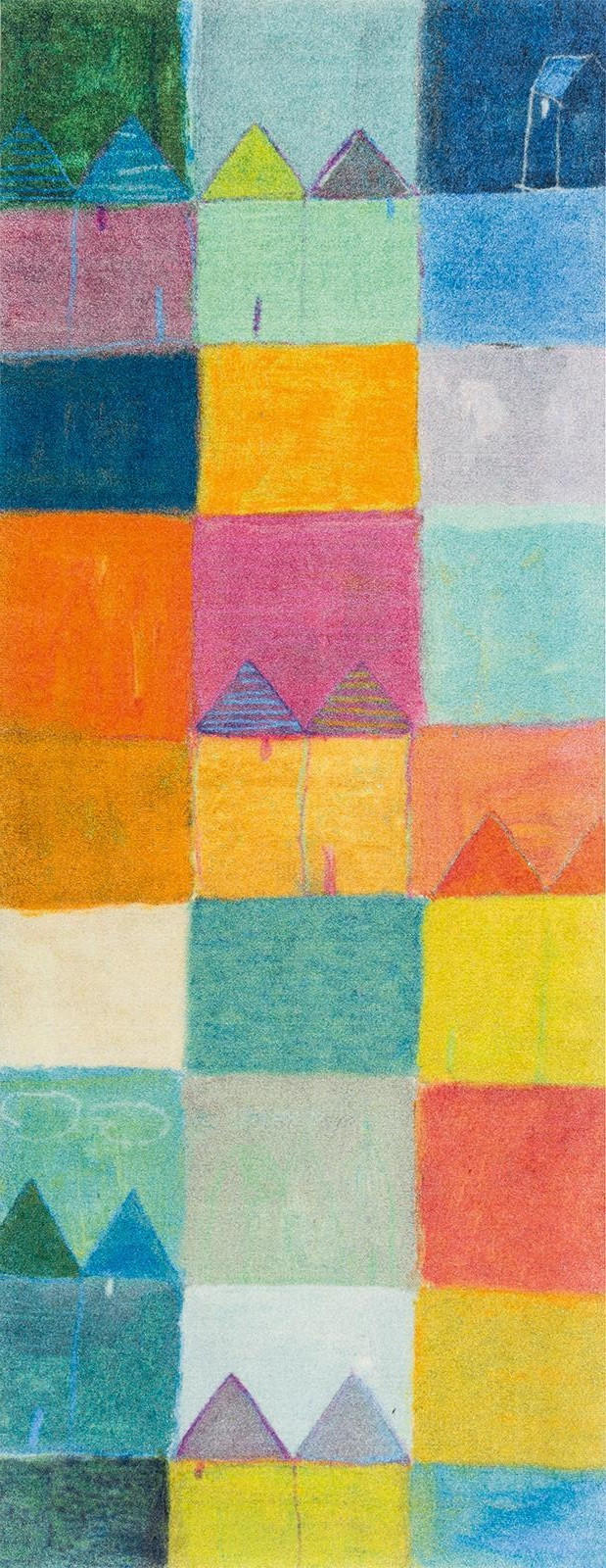wash+dry Läufer Sonnenstadt Mehrfarbig 80x200 cm
