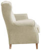 3-SITZER-SOFA Chenille Beige  - Beige/Buchefarben, Design, Holz/Textil (193/103/86cm) - Max Winzer
