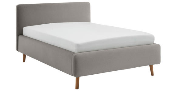 POLSTERBETT Grau 120/200 cm  - Eichefarben/Grau, Design, Holz/Textil (120/200cm) - Xora