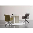ARMLEHNSTUHL in Eisen Webstoff - Schwarz/Grau, Design, Textil/Metall (64/88/60cm) - Novel