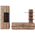 WOHNWAND  in Anthrazit, Eichefarben  285/208/50 cm  - Eichefarben/Anthrazit, KONVENTIONELL, Glas/Holzwerkstoff (285/208/50cm) - Cantus
