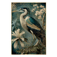 GLASBILD Frauen 80/120 cm  - Goldfarben/Grün, Basics, Glas/Holz (80/120cm)