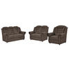 SITZGARNITUR in Lederlook Braun  - Schwarz/Braun, Konventionell, Kunststoff/Textil - Livetastic