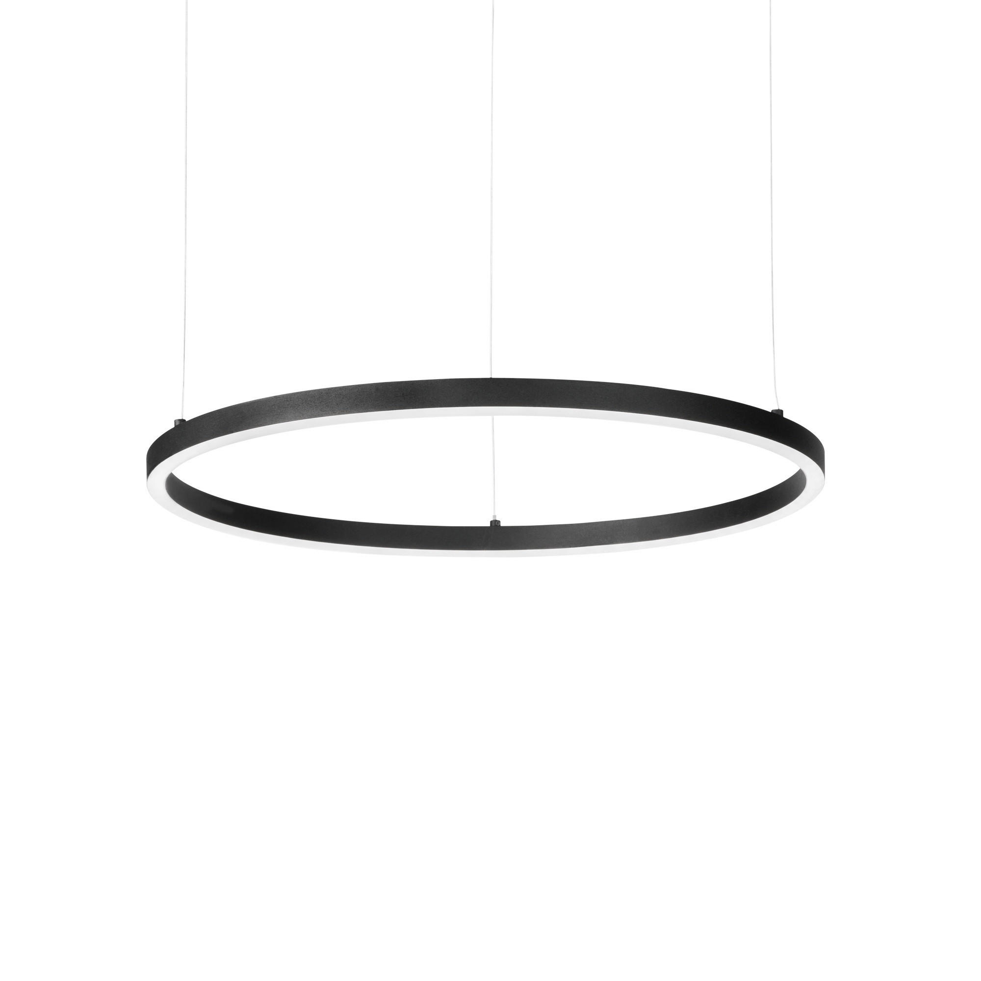LED-HÄNGELEUCHTE Oracle Slim 70/27,5/202,5 cm   - Schwarz, Design, Kunststoff/Metall (70/27,5/202,5cm) - Ideal Lux