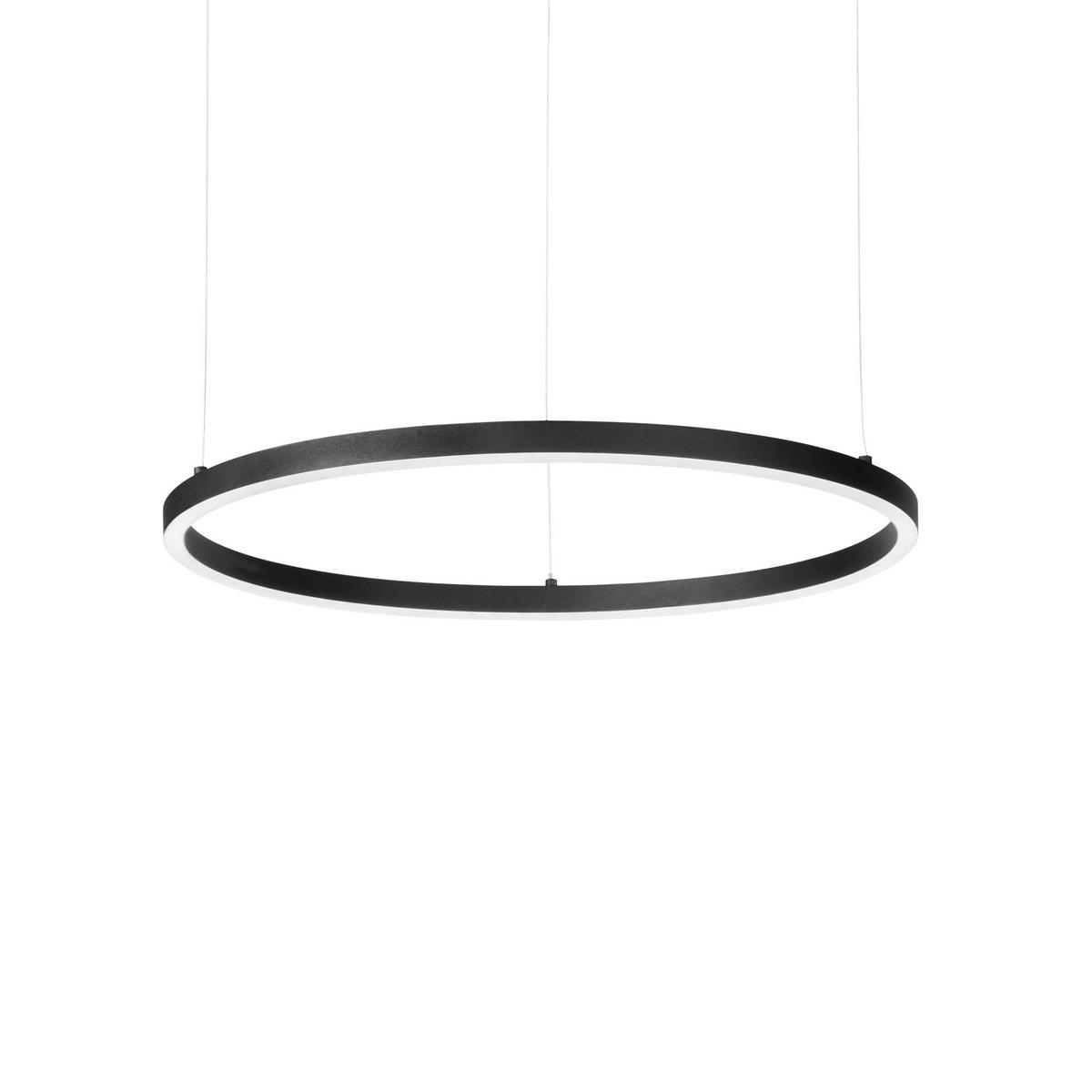 LED-HÄNGELEUCHTE Oracle Slim 70/27,5/202,5 cm   - Schwarz, Design, Kunststoff/Metall (70/27,5/202,5cm) - Ideal Lux