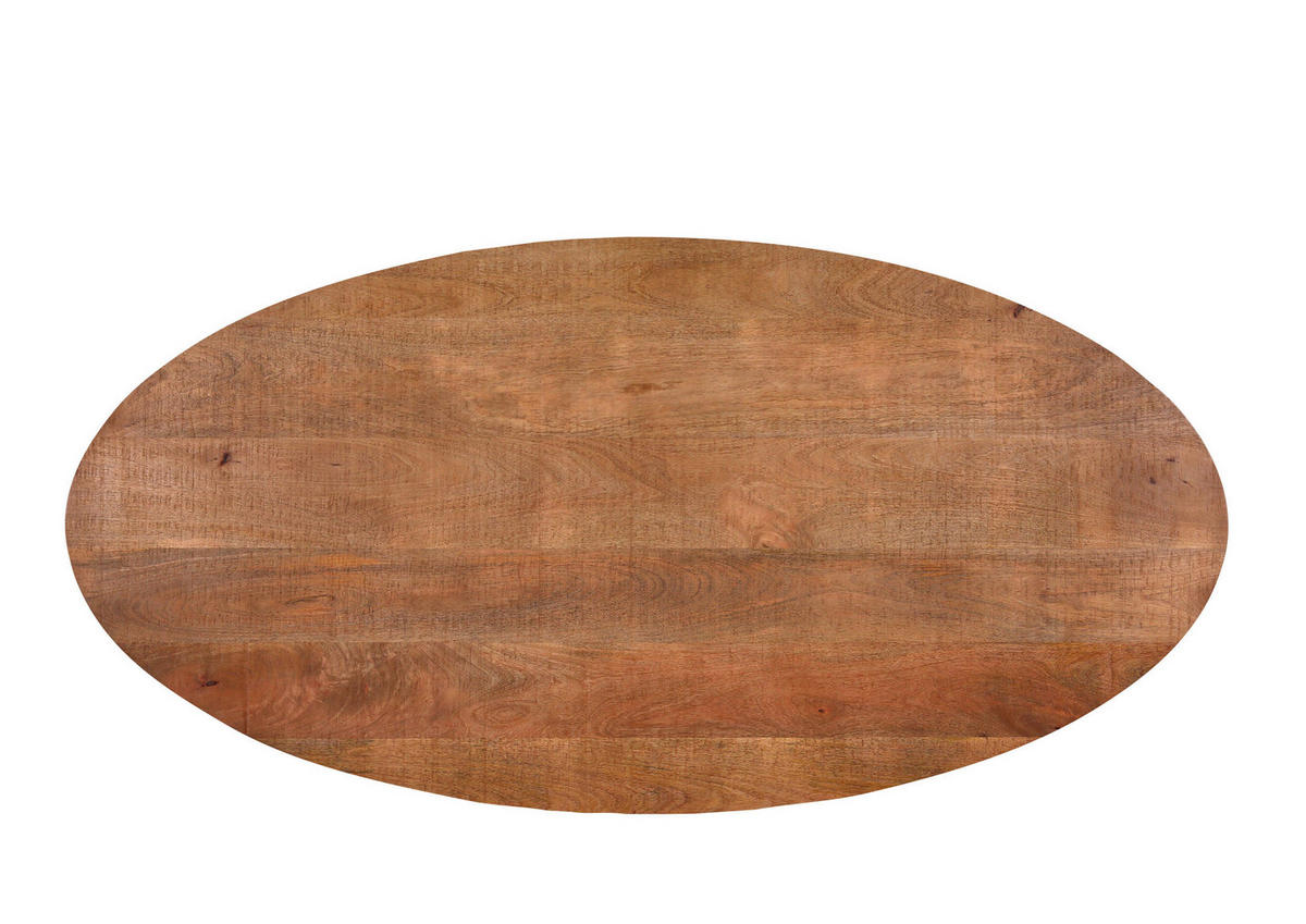 ÉTKEZŐASZTAL - natúr/fekete, Modern, fa/fém (220/100/77cm) - Voleo