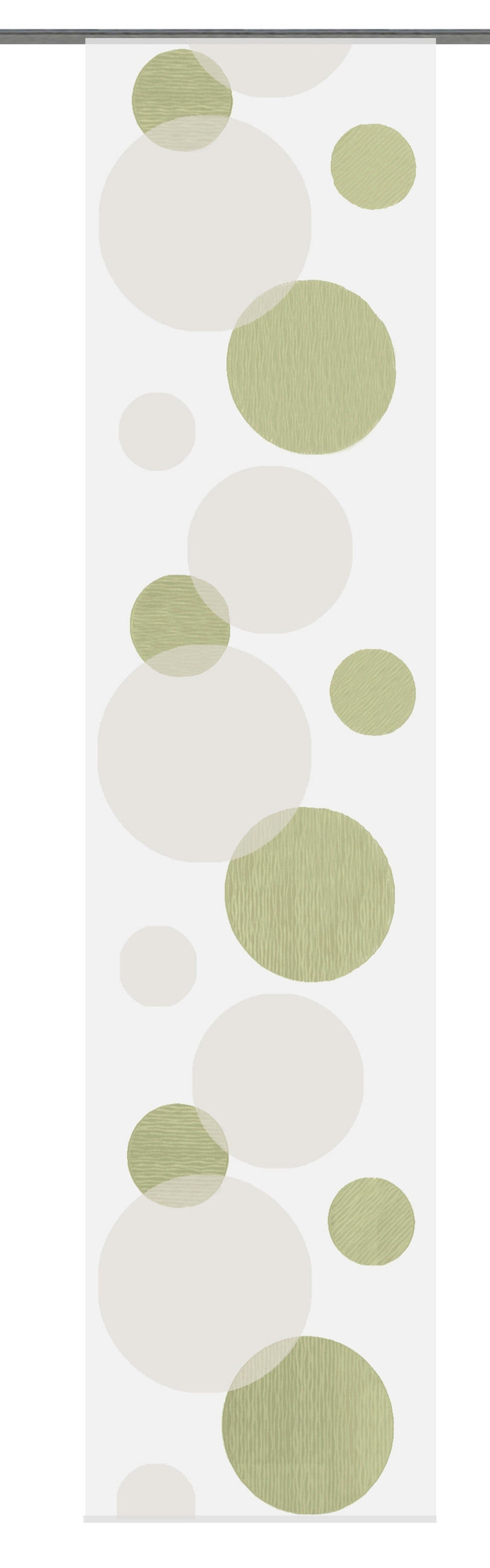 FLÄCHENVORHANG   transparent   60/245 cm  - Grün, KONVENTIONELL, Textil (60/245cm)