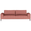 SCHLAFSOFA in Cord Rosa  - Schwarz/Rosa, Design, Textil/Metall (250/89/105cm) - Welnova