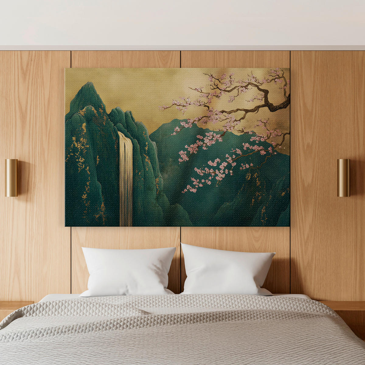 LEINWANDBILD orientalisch 70/100 cm  - Dunkelgrün/Pink, Basics, Holz/Textil (70/100cm)