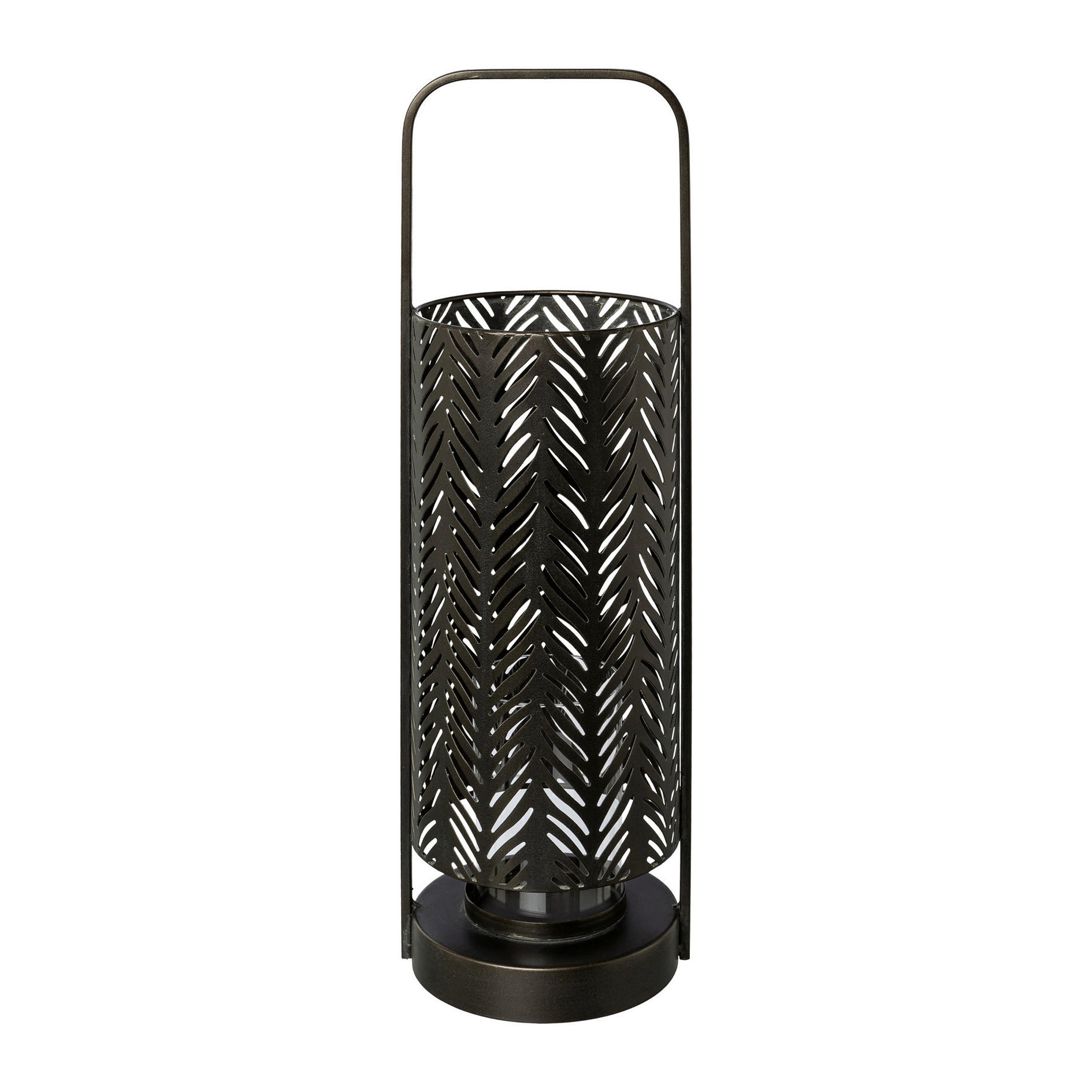 WINDLICHT  - Schwarz, Basics, Metall (16,5/15/37cm)
