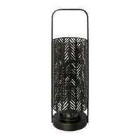 WINDLICHT Schwarz  - Schwarz, Basics, Metall (16,5/15/37cm)
