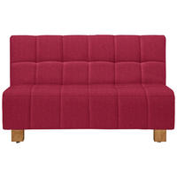 SCHLAFSOFA Flachgewebe Rot Stoffauswahl, Schlafen auf Sitzhöhe  - Rot/Naturfarben, Design, Holz/Textil (145/92/102cm) - Novel