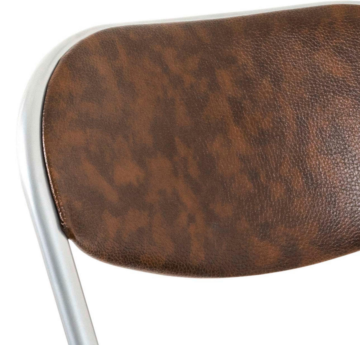 KLAPPSESSEL Braun, Alufarben  - Alufarben/Braun, MODERN, Metall (47/79/53cm)