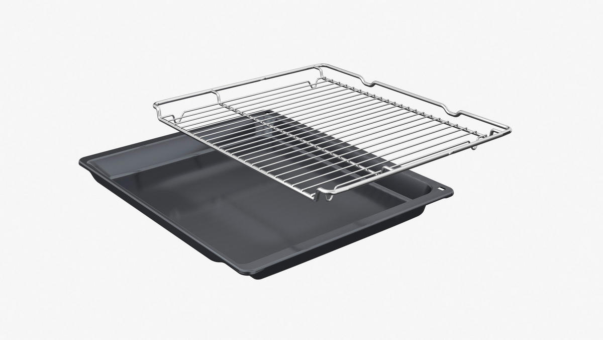EINBAUBACKOFEN HB772G1B1  - Edelstahlfarben/Schwarz, Basics, Metall (59,4/59,5/54,8cm) - Siemens