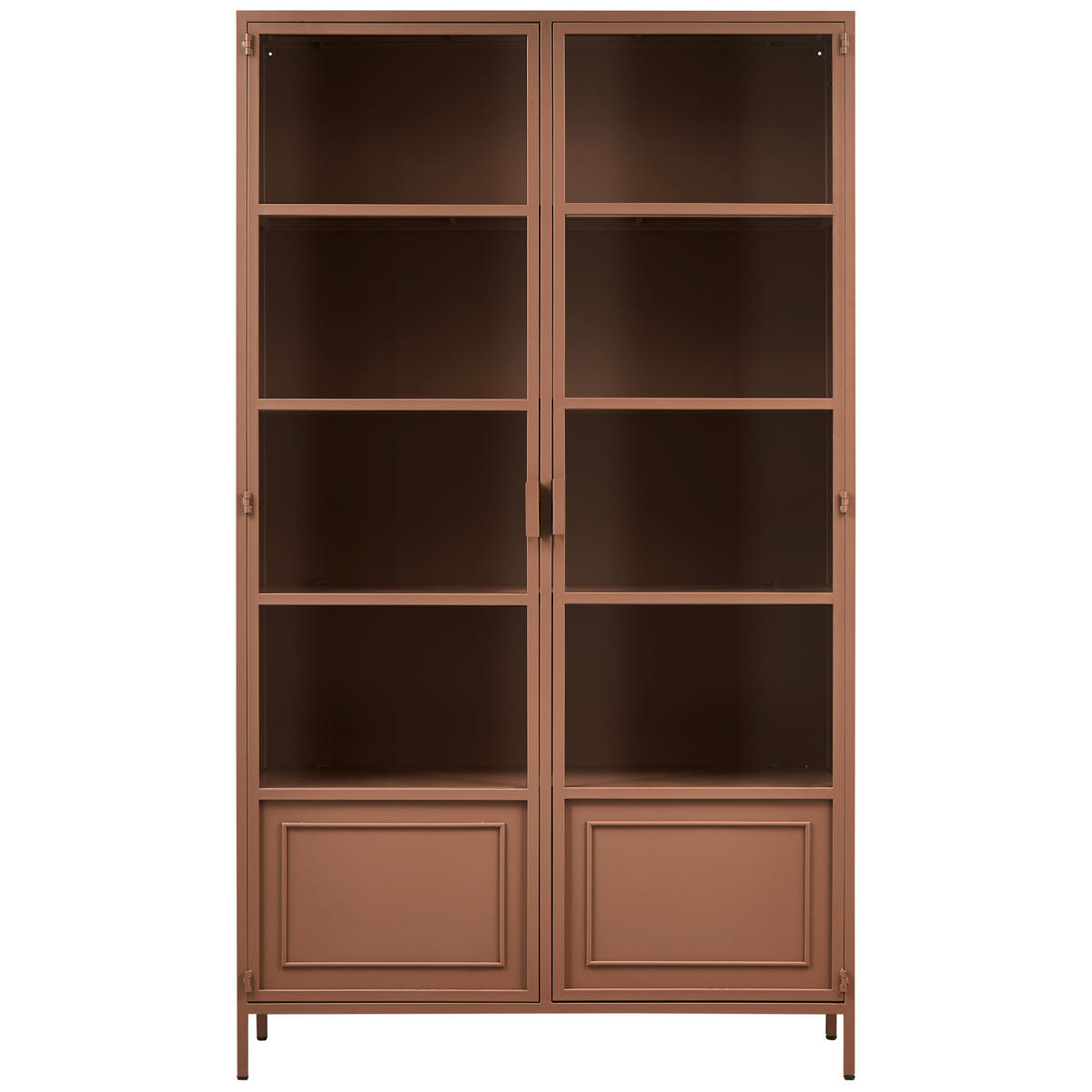 VITRINE in Braun  - Braun, Design, Glas/Metall (110/189/43cm) - Livetastic