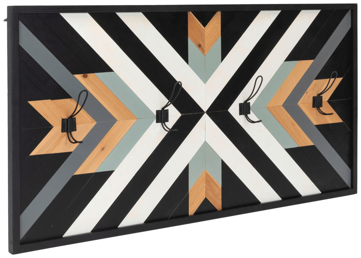 GARDEROBENLEISTE  in Tanne massiv  - LIFESTYLE, Holz/Metall (104.5/54/9.5cm) - Livetastic