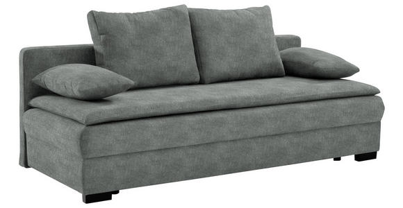 SCHLAFSOFA in Webstoff Grau  - Schwarz/Grau, KONVENTIONELL, Kunststoff/Textil (207/94cm) - Venda