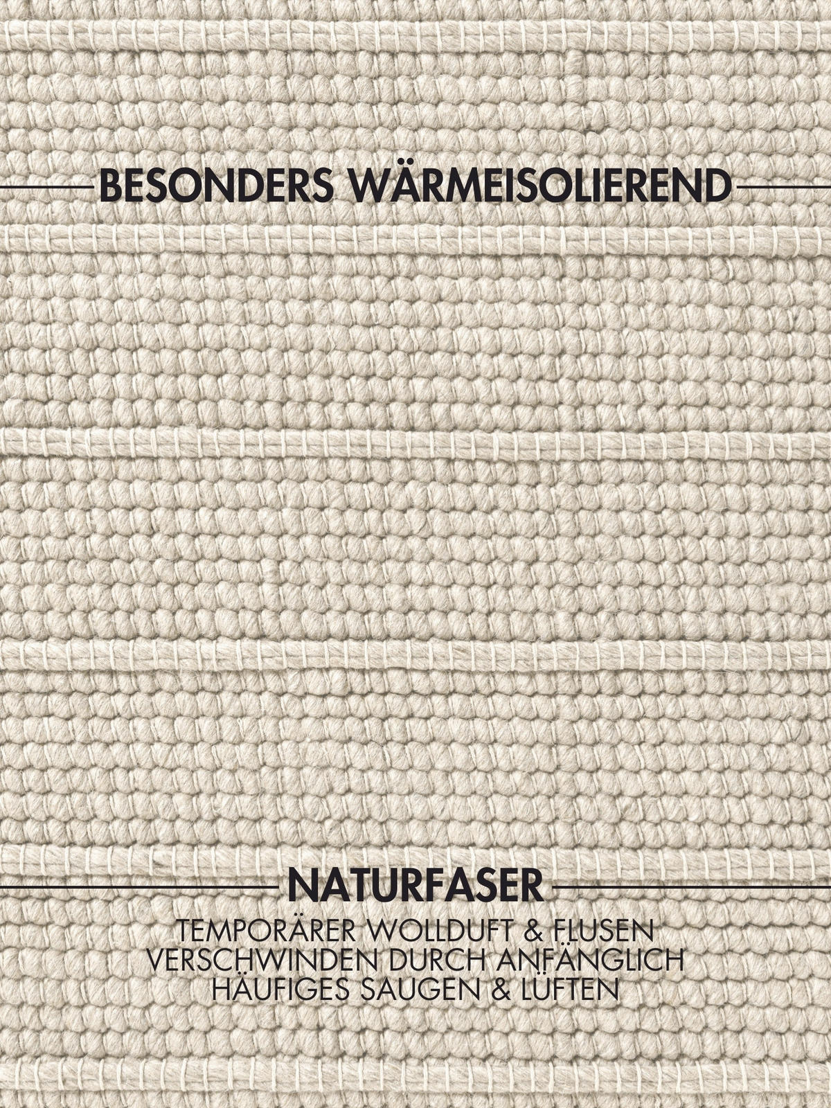 WOLLTEPPICH 80/250 cm Camden Creme  - Creme, KONVENTIONELL, Textil (80/250cm) - Ted Baker