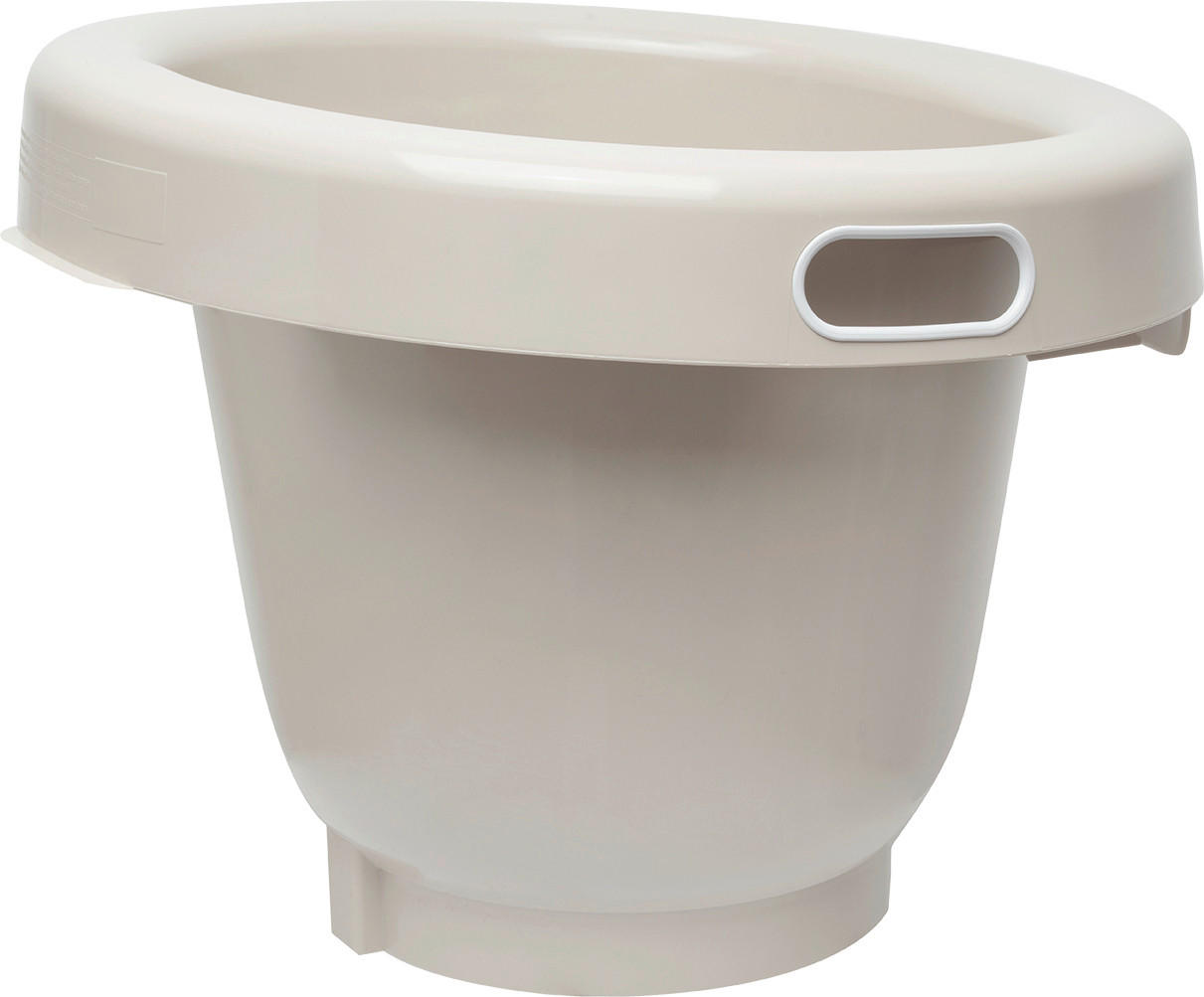 BABYBADEEIMER  - Taupe, Basics, Kunststoff (46/46/35cm) - Bebe Jou