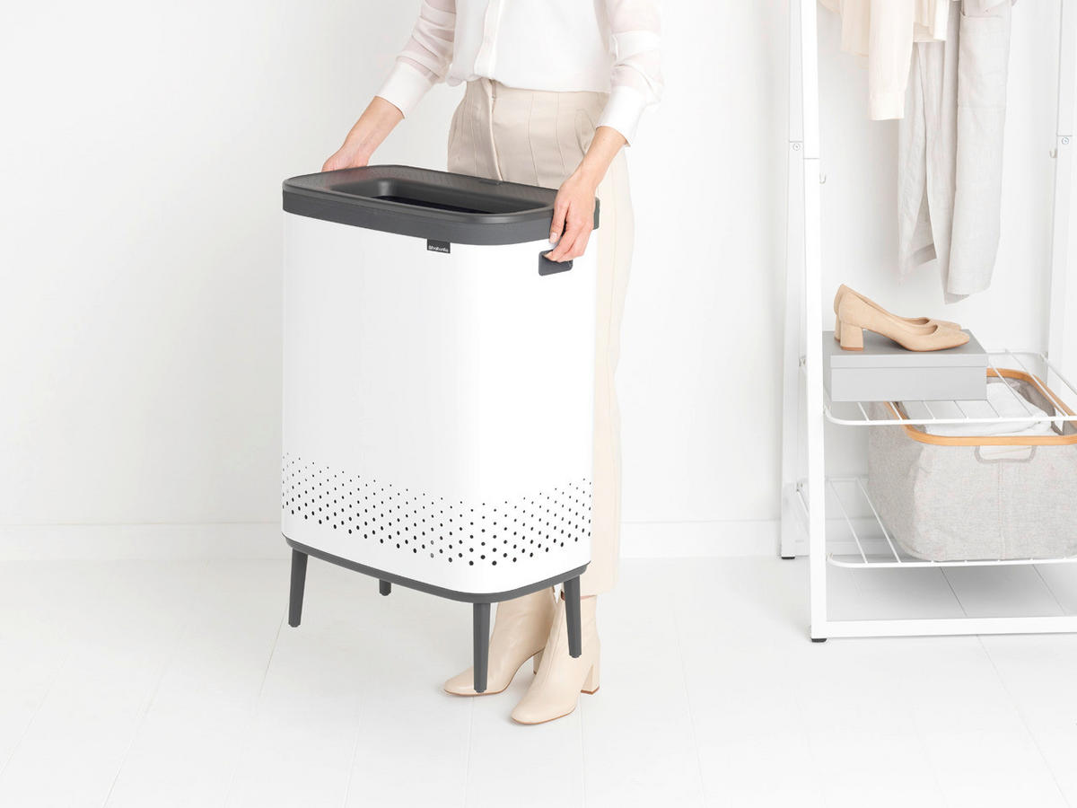 KOŠARA ZA RUBLJE      54/79/32 cm      - bijela, Basics, metal/plastika (54/79/32cm) - Brabantia