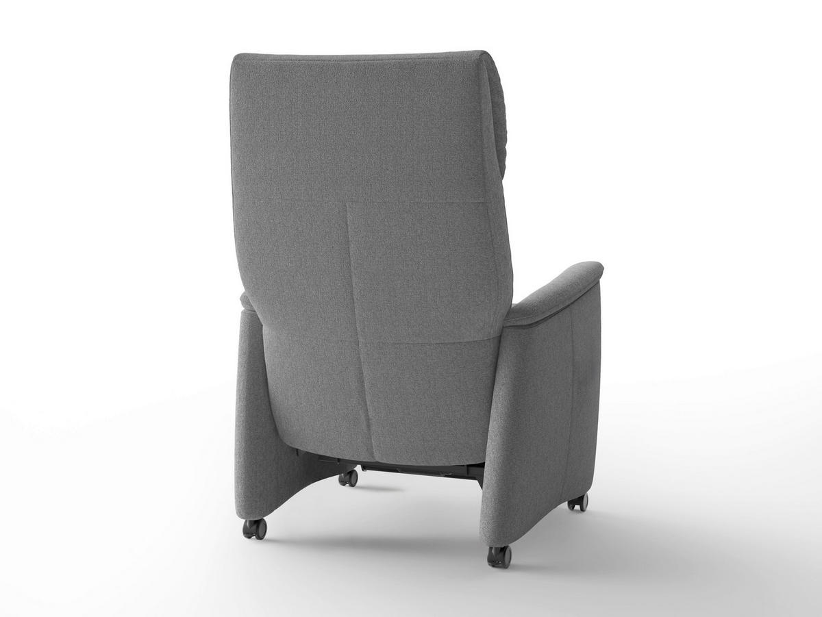 RELAXSESSEL in Textil Anthrazit  - Anthrazit/Schwarz, Basics, Kunststoff/Textil (76/110/84cm) - Sit & More