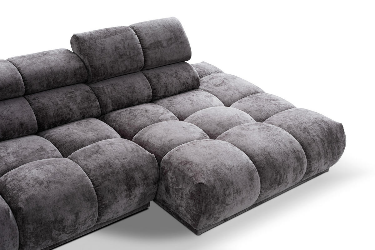 SOFFA i textil antracit  - svart/antracit, Design, textil/plast (320/86/150cm) - Carryhome