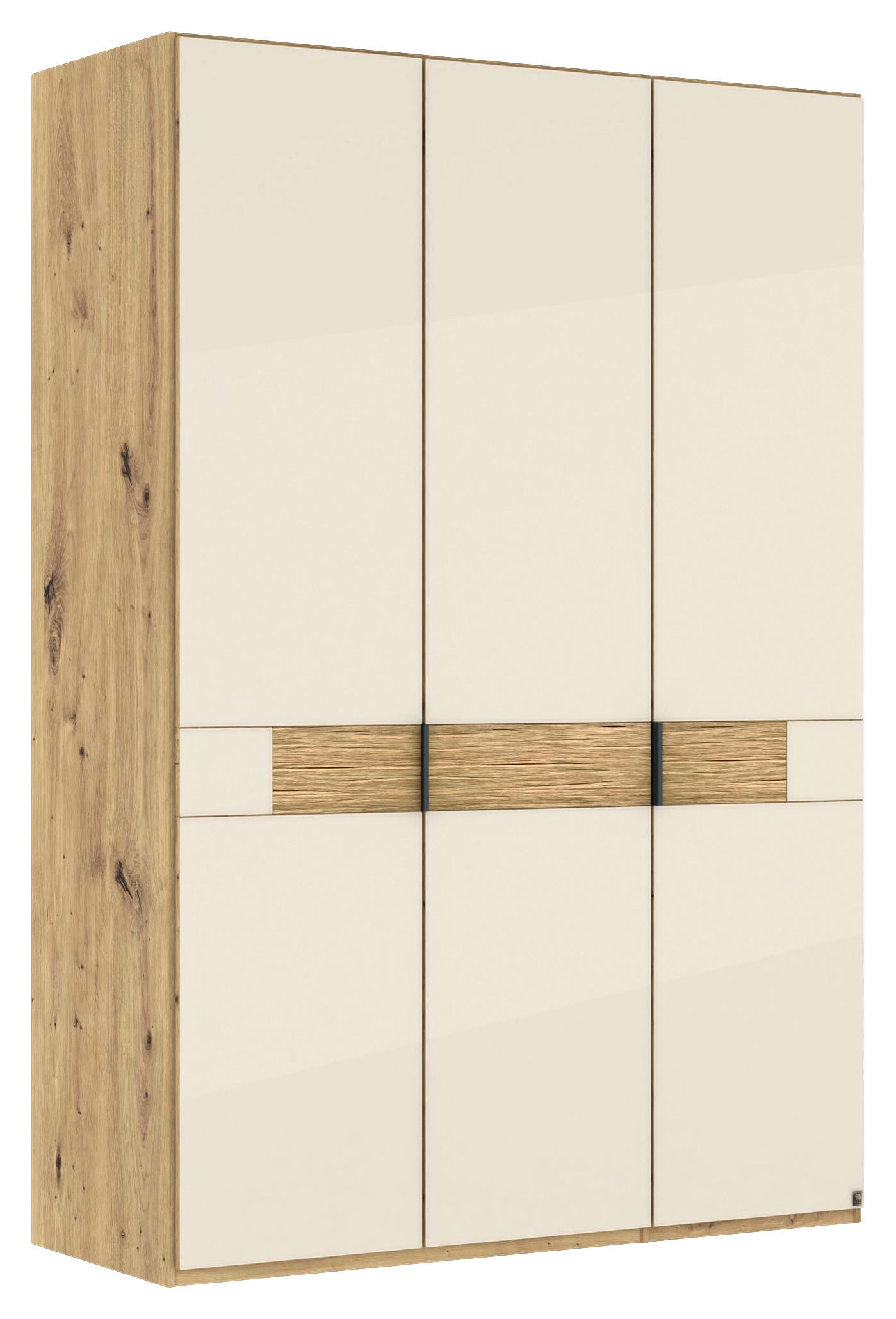 Musterring Drehtürenschrank Champagner, Eiche Bianco 150x216x58 cm