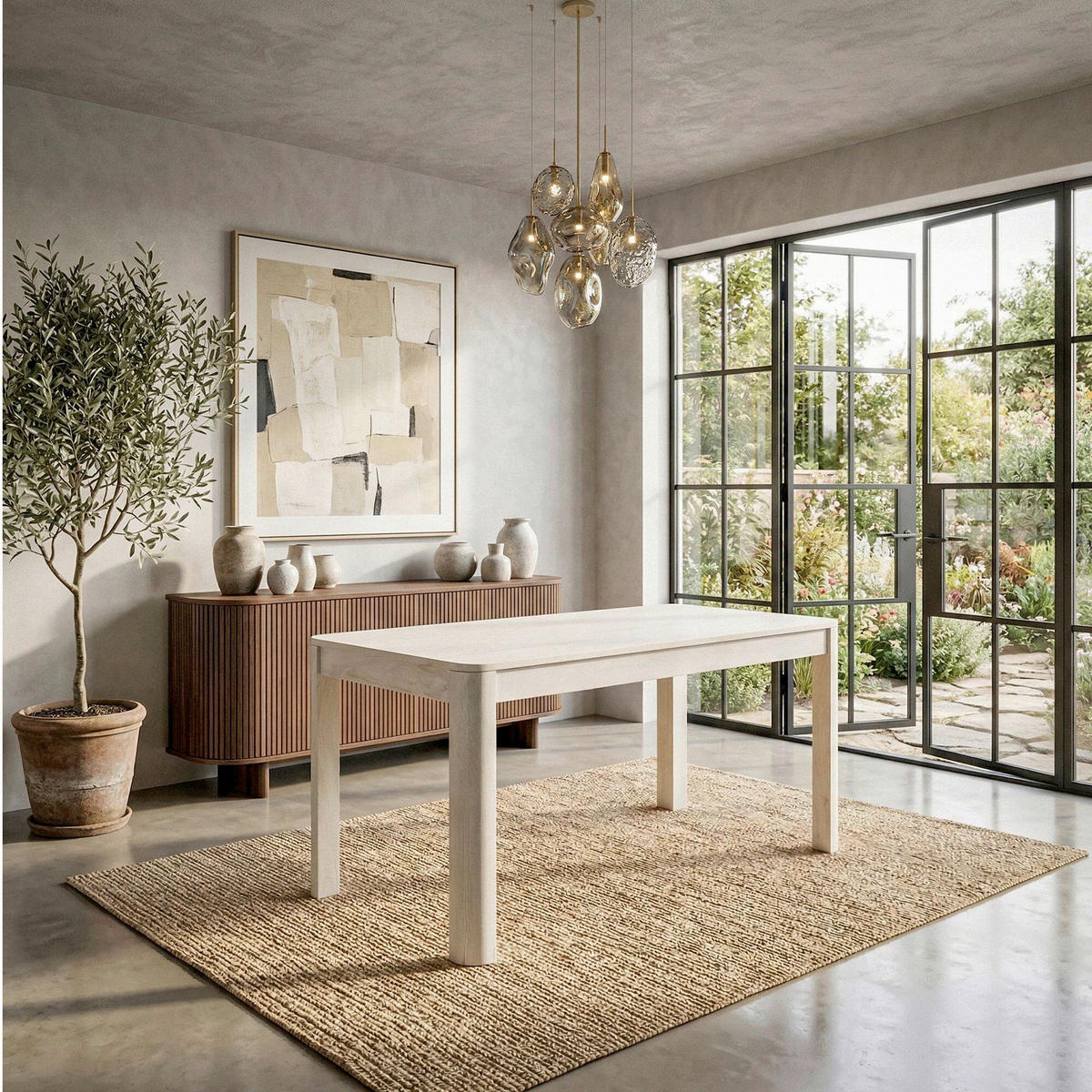 JÍDELNÍ STŮL, bílá, 120/76/60 cm - bílá, Design, dřevo (120/76/60cm) - Livetastic