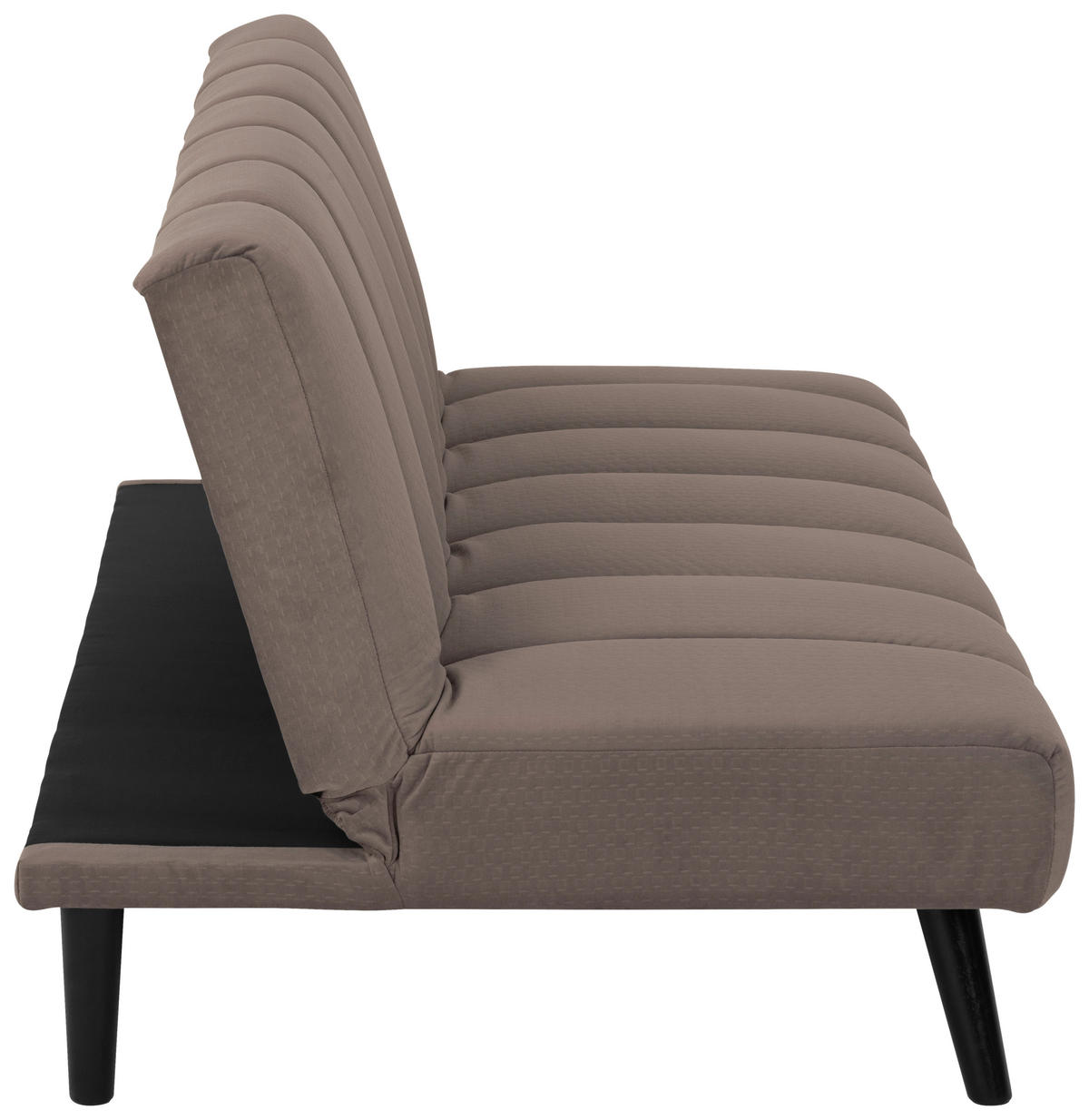 JUGEND- UND KINDERSOFA Flanell Braun  - Schwarz/Braun, MODERN, Holz/Textil (180/81/93cm) - P & B