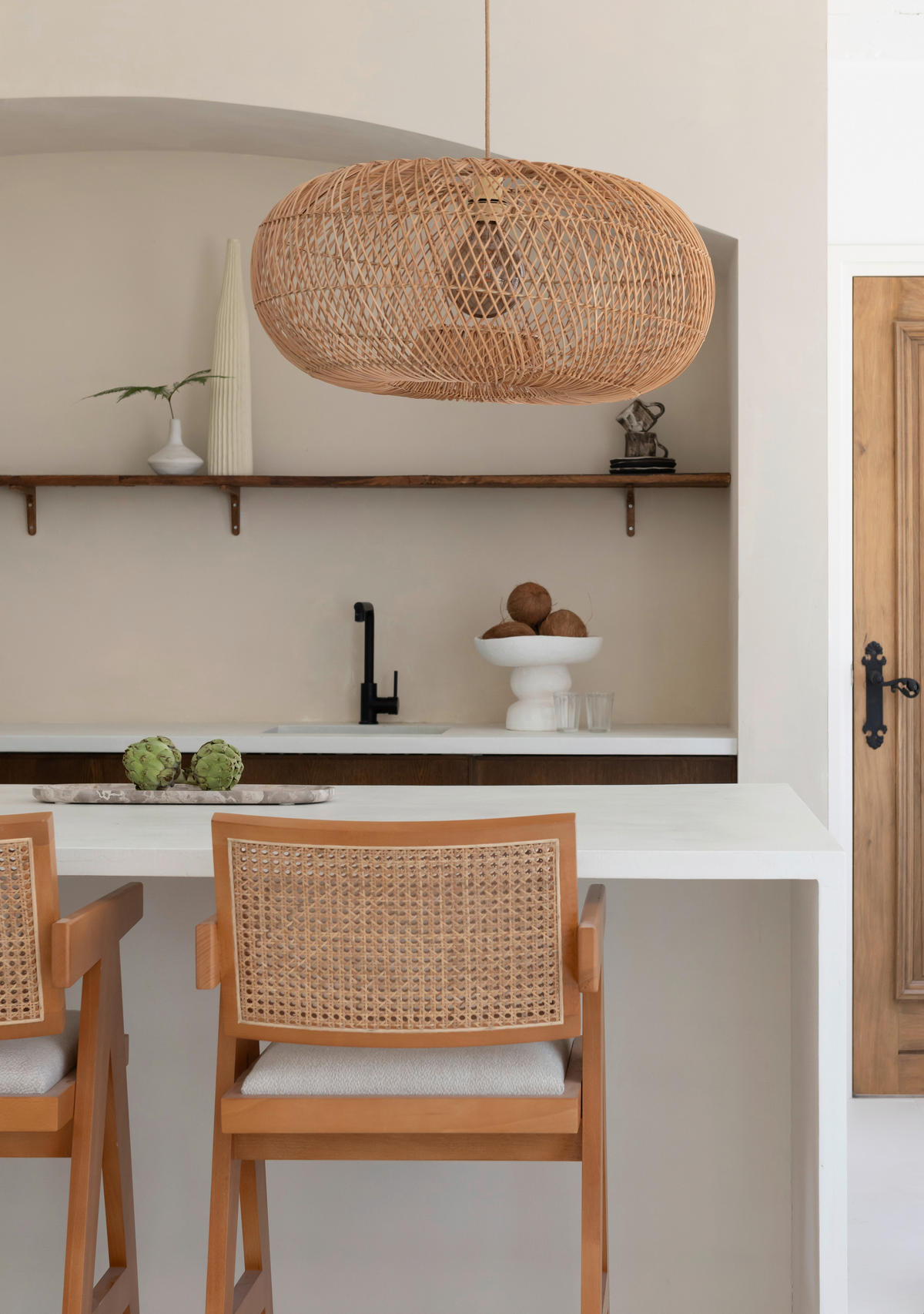 HÄNGELEUCHTE Good & Mojo 70/34 cm   - Naturfarben, Basics, Holz (70/34cm) - Good & Mojo
