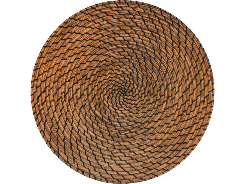 ESPOSA Teppich getuftet rund 150x150 cm Braun