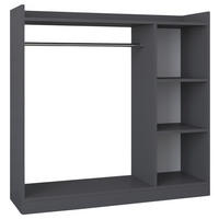 GARDEROB 124/120/35 cm  - antracit, Design, trämaterial (124/120/35cm) - MID.YOU