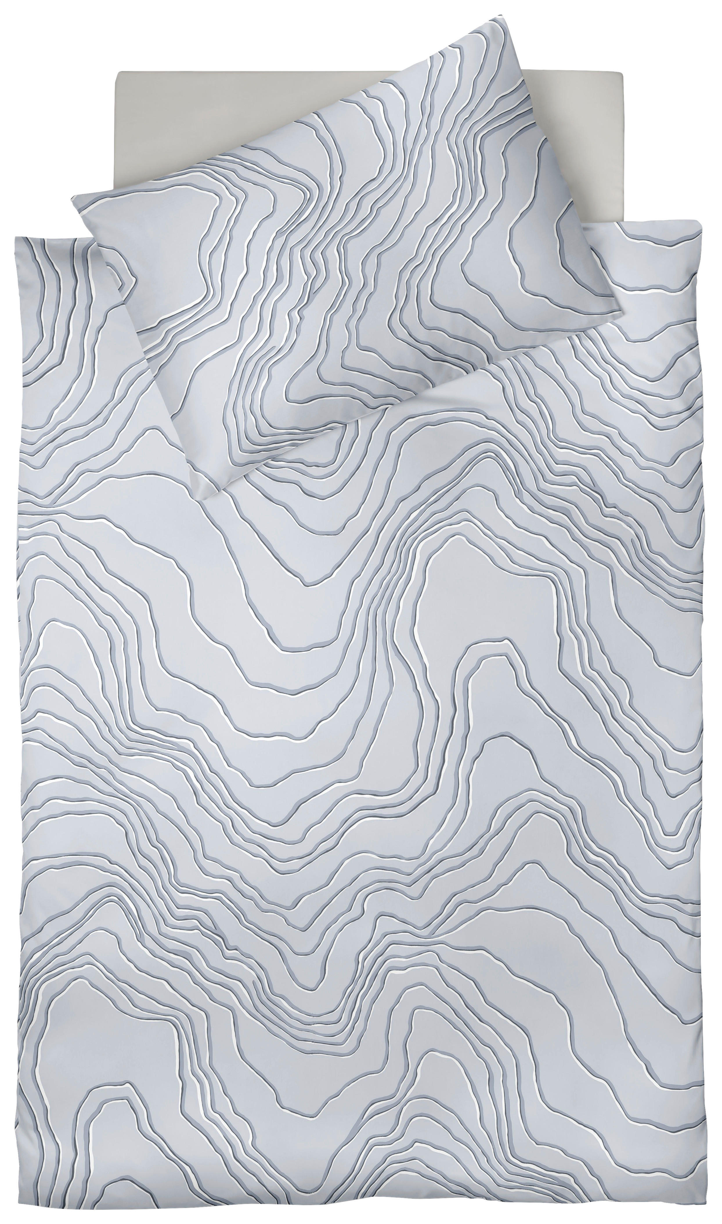 Fleuresse POVLEČENÍ, makosatén, barvy stříbra, 140/220 cm - barvy stříbra