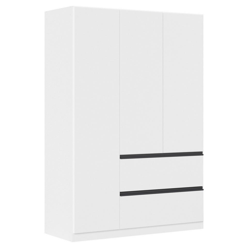 Drehtürenschrank Costa Weiß B: 136 Cm