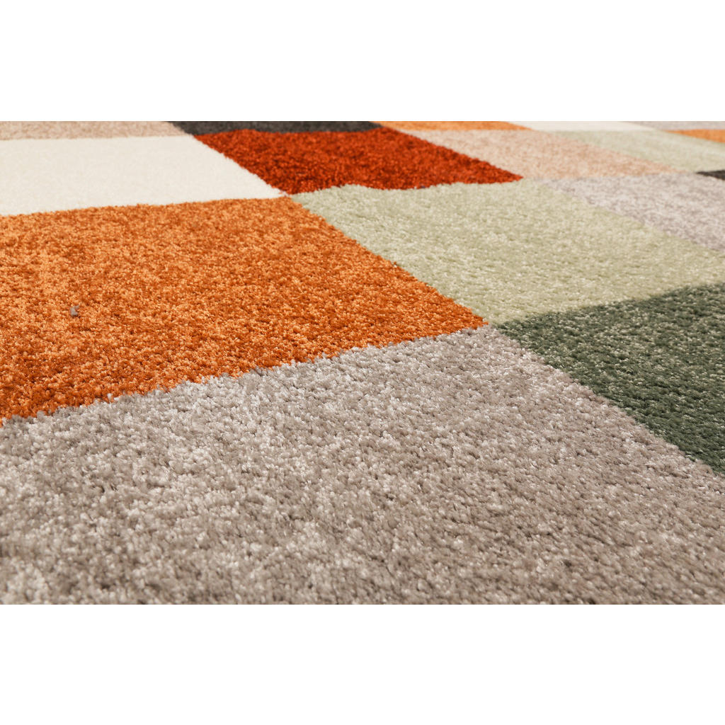 Thumbnail - Esprit Webteppich Esprit, Mehrfarbig, Textil, Patchwork, rechteckig, 133x200 cm, Oeko-Tex® Standard 100, AZO-frei, Hohen...